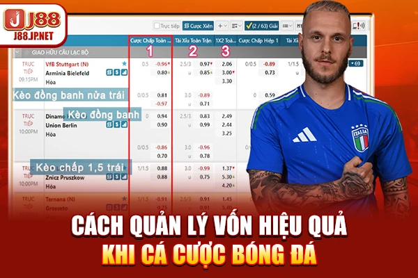 Cách quản lý vốn hiệu quả khi cá cược bóng đá